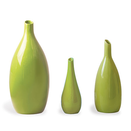 Trio Apple Vases (set Of 3)