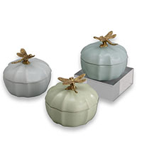 Dragonfly Scallop Boxes Set/3