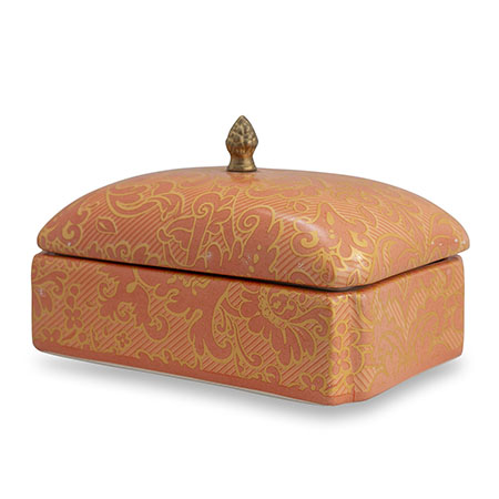 Richmond Damask Coral Box