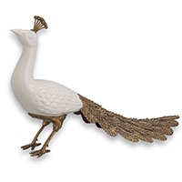 Peacock Ivory Sculpture