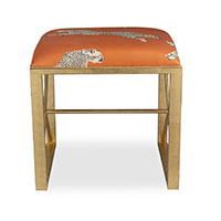 Medallion Gold Leaping Cheetah Clementine Bench