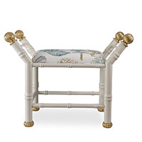 Boca White Ocean Bench