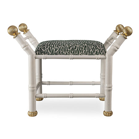 Boca White Earl Emerald Bench