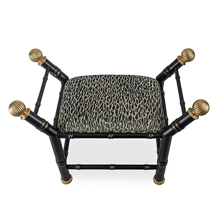 Boca Black Earl Emerald Bench