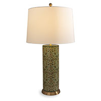 Richmond Damask Green Lamp