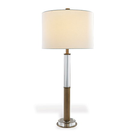 Reynolds Crystal / Brass Lamp