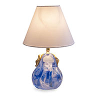 Oceanic Blue Pear Lamp