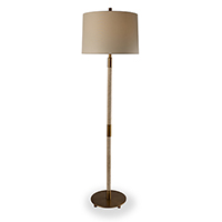 Tivoli Natural / Brass Floor Lamp